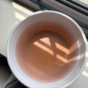 White and Pink Ceramic Pot